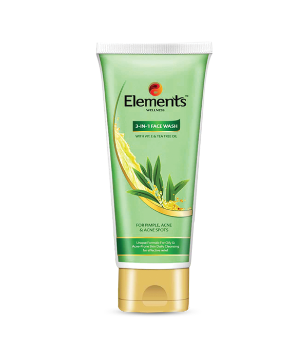 Elements Wellness 3 In 1 Face Wash 60 Gms