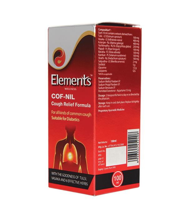 Elements Wellness Cof Nil Cough Relief Formula 100 ml