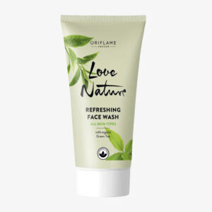 ORIFLAME Love Nature Refreshing Face Wash, Organic Green Tea for Calm, Balanced Skin - 50ML