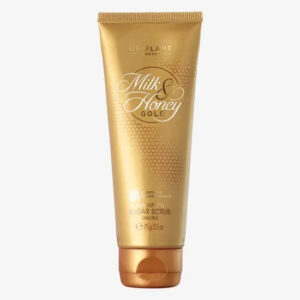 ORIFLAME Milk and Honey Gold Smoothing Sugar Scrub - Exfoliate & Reveal Radiant Skin (75g)